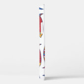 Stomme vis. Kinder achtergrond. Naadloos patroon. Case-Mate iPhone Case (Achterkant / Rechts)