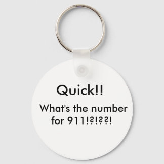 Stomme vraag sleutelhanger