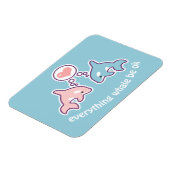 Stomme walvissen magneet (Linkerzijde)