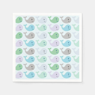 Stomme walvissen servetten