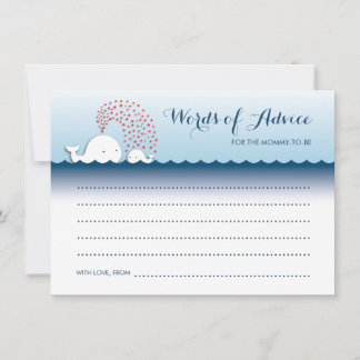 Stomme witte walvissen Stijlvolle woorden van advi Advieskaart