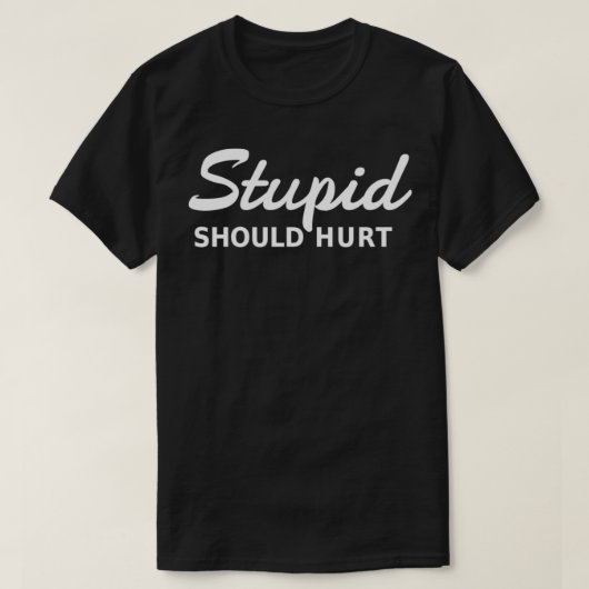 Stomme zou Hurt Sarcastic en Funny Pullover (Design voorkant)