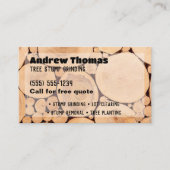 Stommelvormig Visitekaartje (Voorkant)