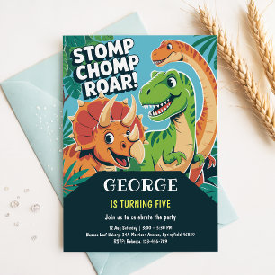 Stomp Chomp Brul Leuke Schattige Dinosaurussen 5 Kaart