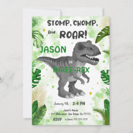 STOMP CHOMP EN BRULLEN! De dinosaurus Kaart