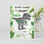 STOMP CHOMP EN BRULLEN! De dinosaurus Kaart (Staand voorkant)