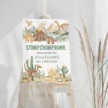 Stomp Chomp Rawr Boy Dinosaur 1er anniversaire