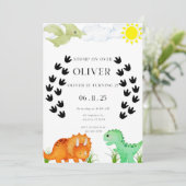 Stomp on Over Birthday Party Invitation Kaart (Staand voorkant)