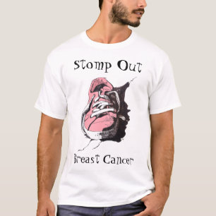 Stomp out Breast Cancer Roze Sneaker T-shirt