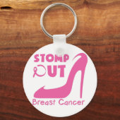 Stomp Out Breast Cancer Sleutelhanger (Voorkant)