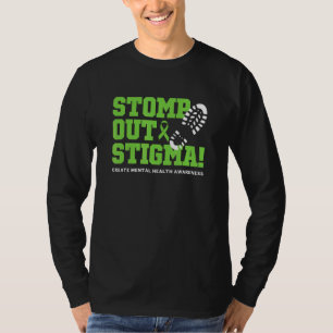 Stomp out Stigma Creëer Mental Health Awareness Ap T-shirt