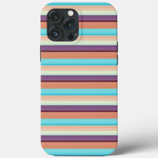 Stompblauwe strepen Case-Mate iPhone case (Achterkant)