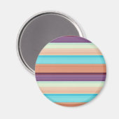 Stompblauwe strepen magneet (Voorkant / Achterkant)