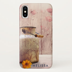 Stompen kan landstijl op hout iPhone x hoesje