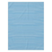 Stompen met blauwe witte strepen tafelkleed (Voorkant)