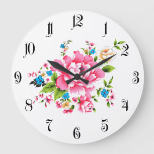Stompen van Pink Peony Grote Klok