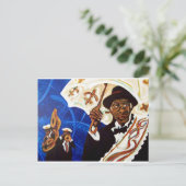 Stompin' Tchoupitoulas Briefkaart (Staand voorkant)