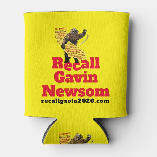 Stomping mad California Grizzly koozie (Voorkant)