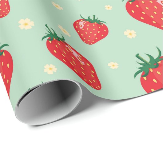 Stomppapier voor aardbeienonmiddellijke verpakking cadeaupapier (Rol Hoek)