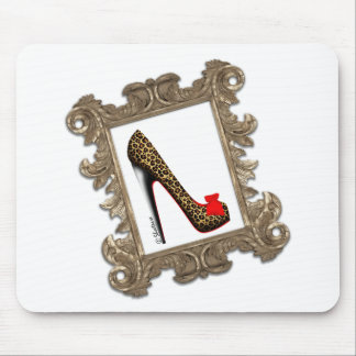 Stomppomp van leopard Stiletto Muismat
