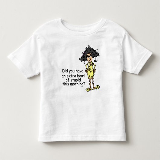 Stompzinnigheid Humor Kinder Shirts (Voorkant)