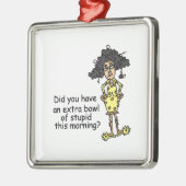 Stompzinnigheid Humor Metalen Ornament (Links)