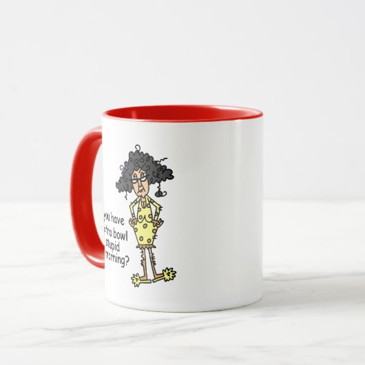 Stompzinnigheid Humor Mok (Voorkant links)