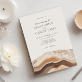 Stone Agaat Marmer Bruiloft Kaart