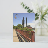 Stone Arch Bridge Uitzicht Briefkaart (Staand voorkant)