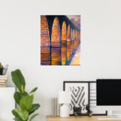 STONE ARCH SUNSET POSTER (Thuiskantoor)