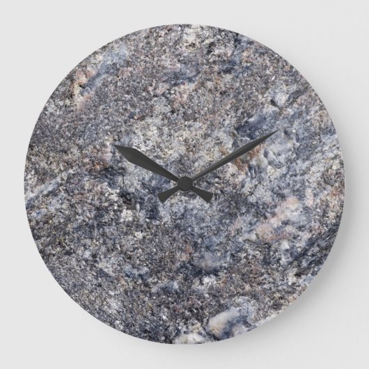 Stone Background - Grey Slate Rock Sjabloon Grote Klok (Voorkant)