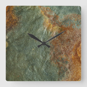 Stone Background - Slate Rock Gepersonaliseerd Sja Vierkante Klok