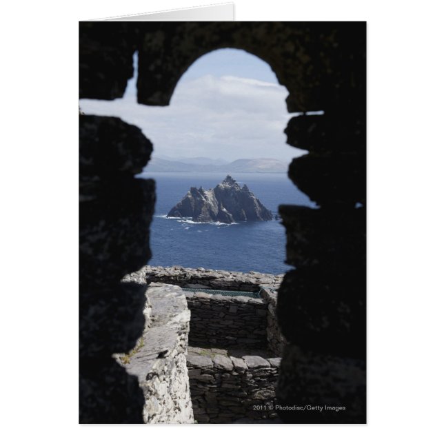 Stone Beehive Monk Huts Clochanson Skellig Michael (Devant)
