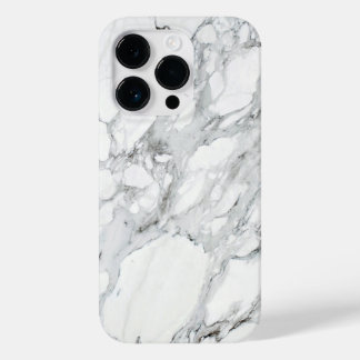 Stone Black White Grey Carrara Marble Case-Mate iPhone 14 Pro Hoesje