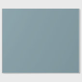 Stone Blue Solid Color Cadeaupapier (Vlak)