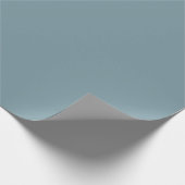 Stone Blue Solid Color Cadeaupapier (Hoek)