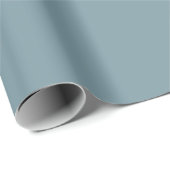 Stone Blue Solid Color Cadeaupapier (Rol Hoek)