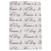 Stone Blush Forever gepersonaliseerde offerte brui Medium Cadeauzakje (Voorkant)