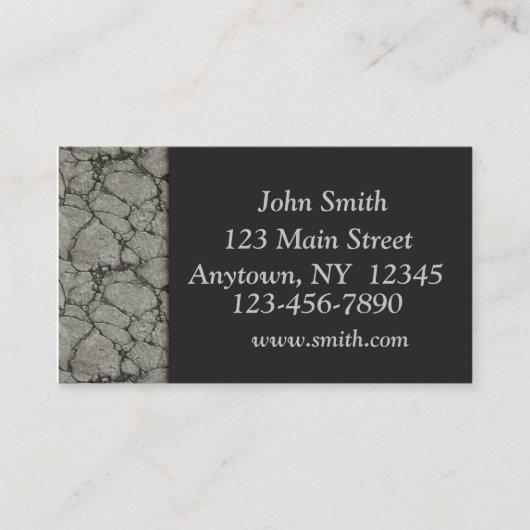 Stone Border Visitekaartje (Voorkant)