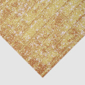 Stone Brick Texture Gold Glitter Decoupage Tissuepapier (Detail)