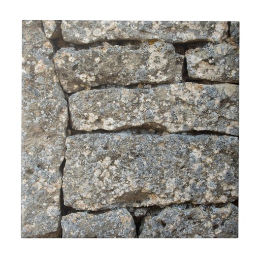Stone Brick Wall Tegeltje (Voorkant)