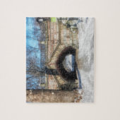 Stone Bridge - Central Park in de winter Legpuzzel (Verticaal)