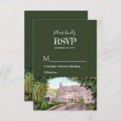 Stone Bridge Waterverf Trouwreactie RSVP (Voorkant / Achterkant)