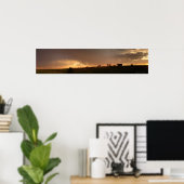 Stone Building Sunset Poster (Thuiskantoor)
