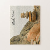 Stone Cairs, Mohegan Bluffs, Block Island RI Legpuzzel (Verticaal)