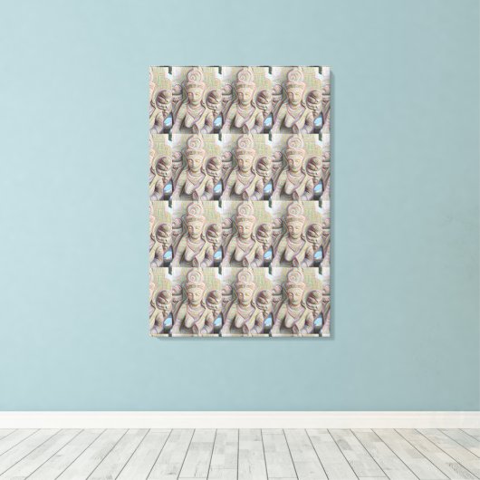 Stone carved dakinis canvas afdruk (Insitu (Houten vloer))