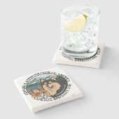 Stone Coaster Color Stenen Onderzetter (Zijkant)