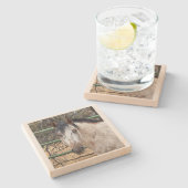 Stone Coaster- Happy Appy Stenen Onderzetter (Zijkant)