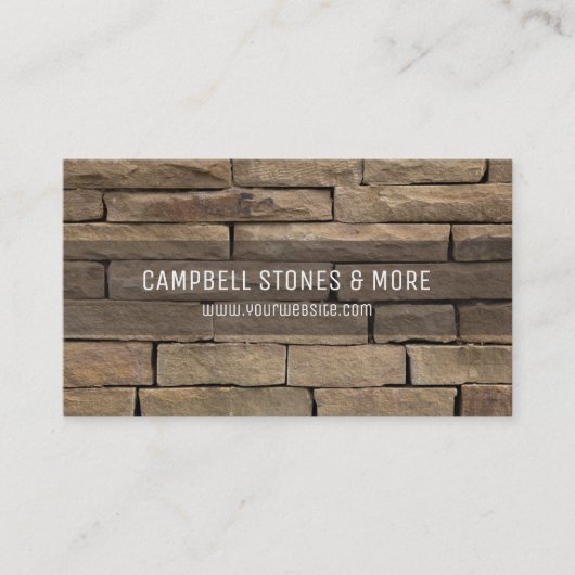 Stone Company Masonry-Visitekaartje Visitekaartje (Voorkant)