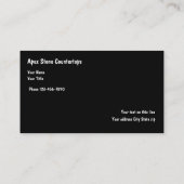 Stone Countertop Visitekaartjes (Achterkant)